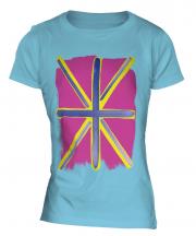 Pop Art Union Jack Ladies T-Shirt