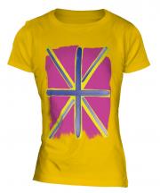 Pop Art Union Jack Ladies T-Shirt