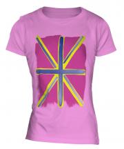 Pop Art Union Jack Ladies T-Shirt
