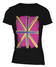Pop Art Union Jack Ladies T-Shirt