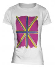 Pop Art Union Jack Ladies T-Shirt
