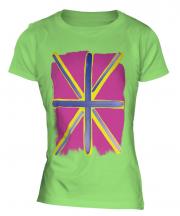 Pop Art Union Jack Ladies T-Shirt