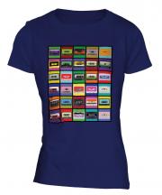 Pop Art Cassette Tapes Ladies T-Shirt