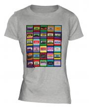 Pop Art Cassette Tapes Ladies T-Shirt
