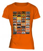 Retro Cassette Tapes Ladies T-Shirt