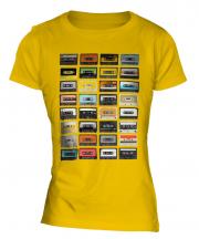 Retro Cassette Tapes Ladies T-Shirt