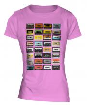 Retro Cassette Tapes Ladies T-Shirt