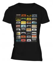 Retro Cassette Tapes Ladies T-Shirt