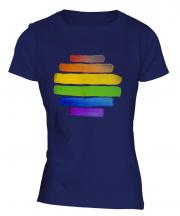 Gay Pride Watercolour Ladies T-Shirt