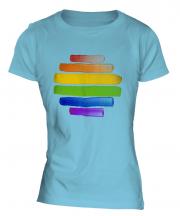 Gay Pride Watercolour Ladies T-Shirt