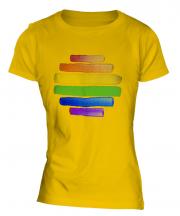 Gay Pride Watercolour Ladies T-Shirt