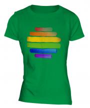 Gay Pride Watercolour Ladies T-Shirt