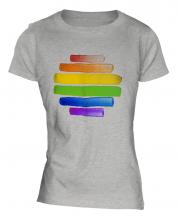 Gay Pride Watercolour Ladies T-Shirt