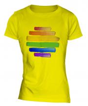 Gay Pride Watercolour Ladies T-Shirt