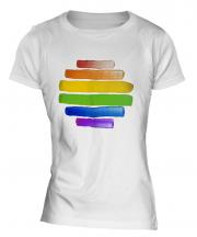 Gay Pride Watercolour Ladies T-Shirt