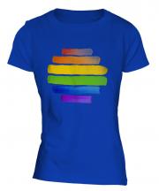 Gay Pride Watercolour Ladies T-Shirt