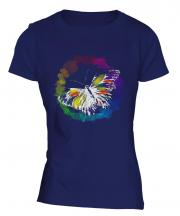 Butterfly Watercolour Ladies T-Shirt