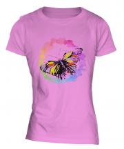 Butterfly Watercolour Ladies T-Shirt