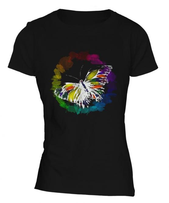 Butterfly Watercolour Ladies T-Shirt