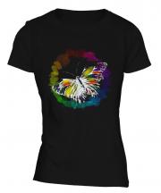 Butterfly Watercolour Ladies T-Shirt