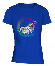 Butterfly Watercolour Ladies T-Shirt