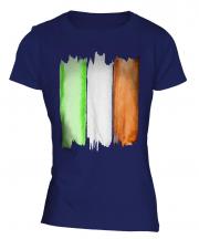 Ireland Flag Watercolour Ladies T-Shirt