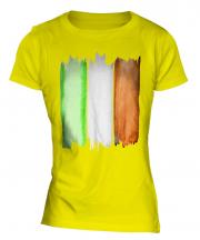 Ireland Flag Watercolour Ladies T-Shirt