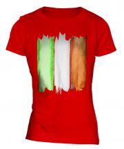 Ireland Flag Watercolour Ladies T-Shirt