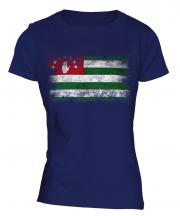 Abkhazia Distressed Flag Ladies T-Shirt