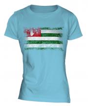 Abkhazia Distressed Flag Ladies T-Shirt