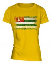 Abkhazia Distressed Flag Ladies T-Shirt