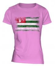 Abkhazia Distressed Flag Ladies T-Shirt
