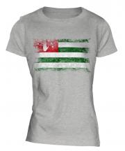 Abkhazia Distressed Flag Ladies T-Shirt