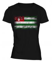 Abkhazia Distressed Flag Ladies T-Shirt