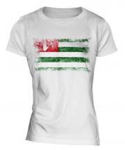 Abkhazia Distressed Flag Ladies T-Shirt