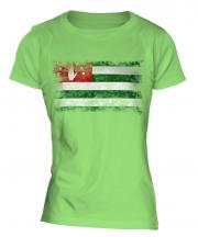 Abkhazia Distressed Flag Ladies T-Shirt