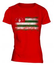 Abkhazia Distressed Flag Ladies T-Shirt