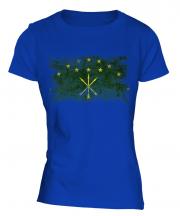 Adygea Distressed Flag Ladies T-Shirt