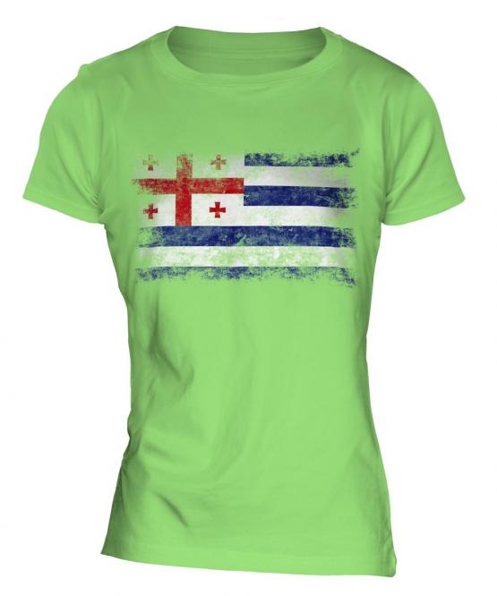 Ajaria Distressed Flag Ladies T-Shirt