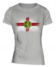 Alderney Distressed Flag Ladies T-Shirt