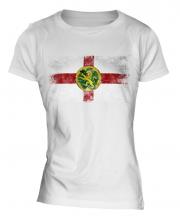 Alderney Distressed Flag Ladies T-Shirt