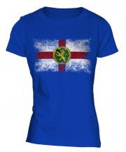 Alderney Distressed Flag Ladies T-Shirt