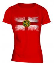 Alderney Distressed Flag Ladies T-Shirt