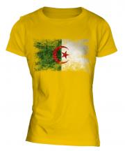 Algeria Distressed Flag Ladies T-Shirt