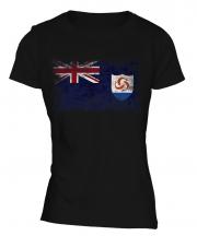 Anguilla Distressed Flag Ladies T-Shirt