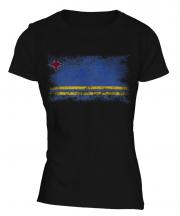 Aruba Distressed Flag Ladies T-Shirt