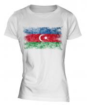 Azerbaijan Distressed Flag Ladies T-Shirt