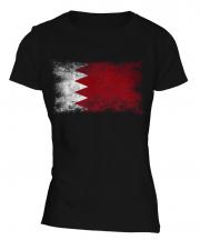 Bahrain Distressed Flag Ladies T-Shirt