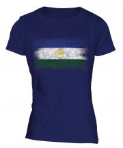 Bashkortostan Distressed Flag Ladies T-Shirt