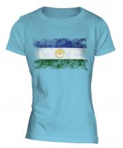 Bashkortostan Distressed Flag Ladies T-Shirt
